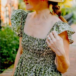 Few Moda Tuscany Dress in Green Floral, Size S